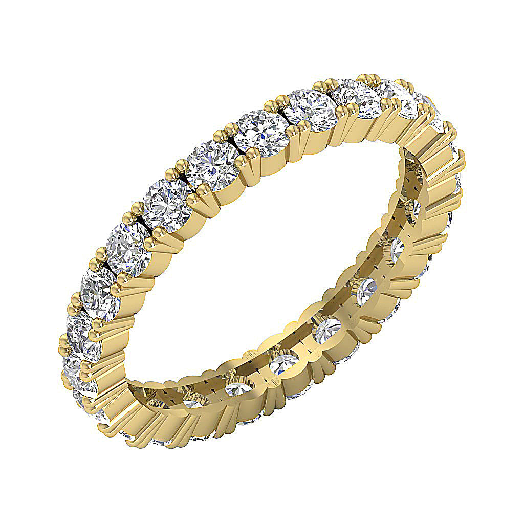 The Ricky 2.30 Carat Natural Round Diamond Eternity Wedding Ring Appraisal