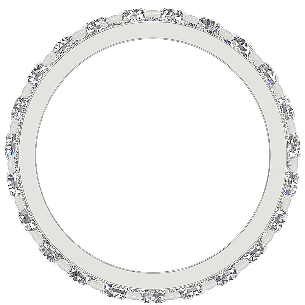 The Elian Multi-Shaped Round Diamond 14K Gold Eternity Ring