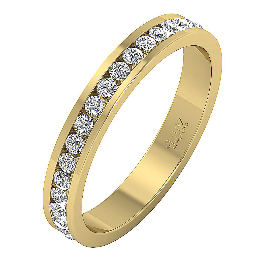 The Archie 14K White Gold Round Diamond Eternity Anniversary Ring For Women