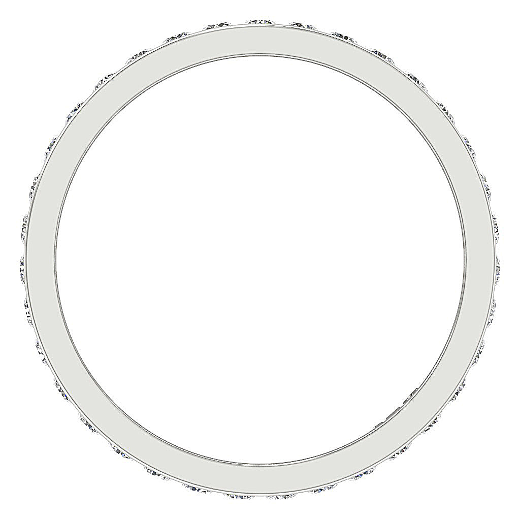 The Archie 14K White Gold Round Diamond Eternity Anniversary Ring For Women