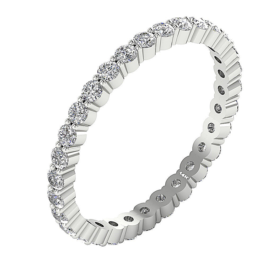 The Derek Natural Diamond Full Eternity 14k Gold Wedding Ring