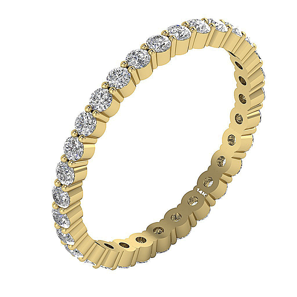 The Derek Natural Diamond Full Eternity 14k Gold Wedding Ring