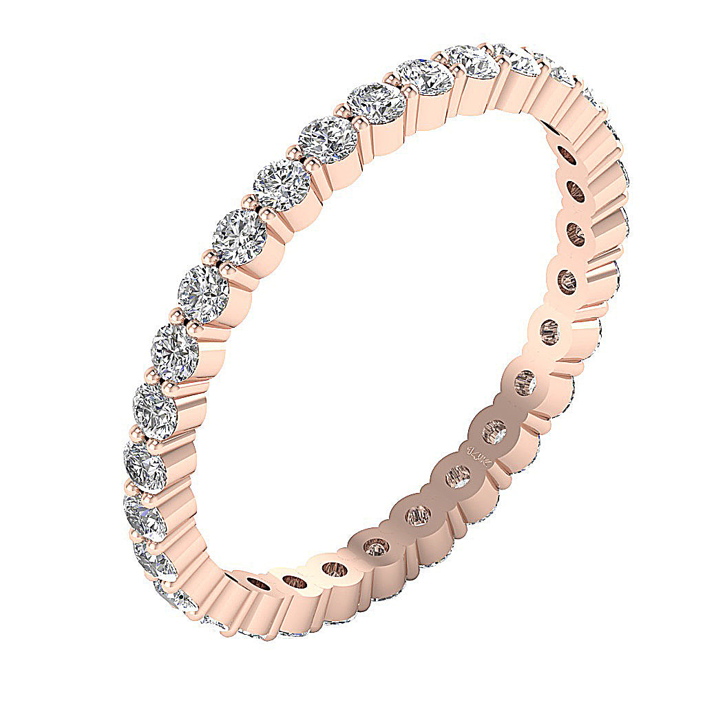 The Derek Natural Diamond Full Eternity 14k Gold Wedding Ring