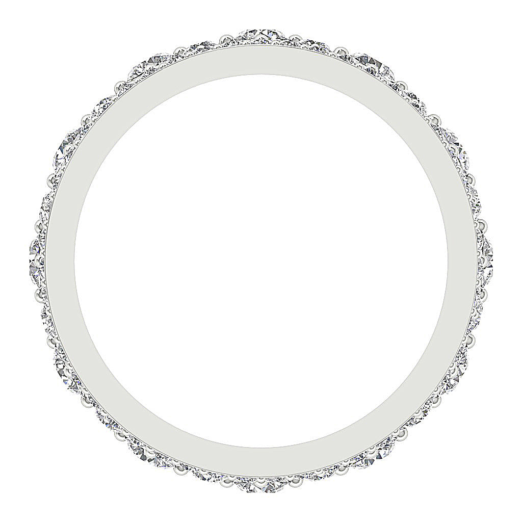 The Desmond Graceful 2.80 Carat Round Cut Diamond Eternity Engagement Ring For Her