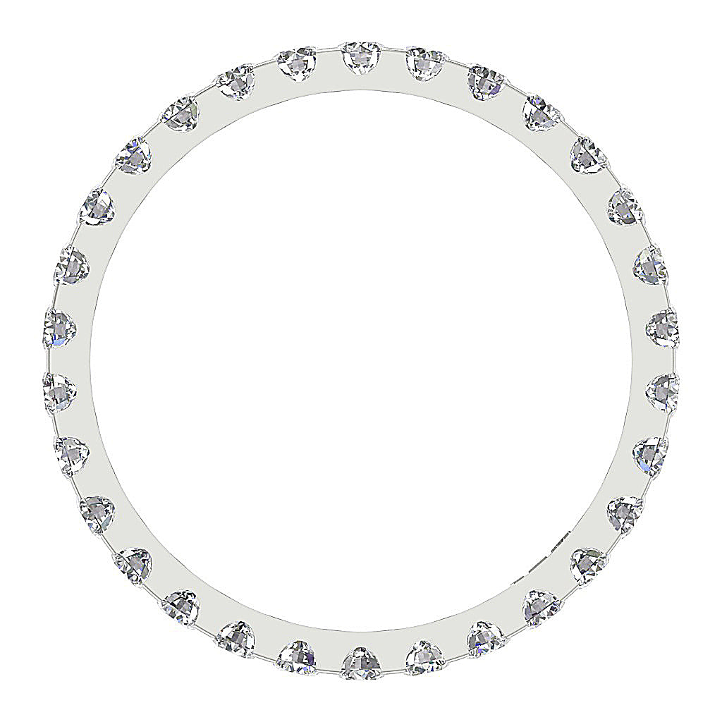 The Aziel Prong Set Brilliant Diamond 14K Gold Eternity Ring