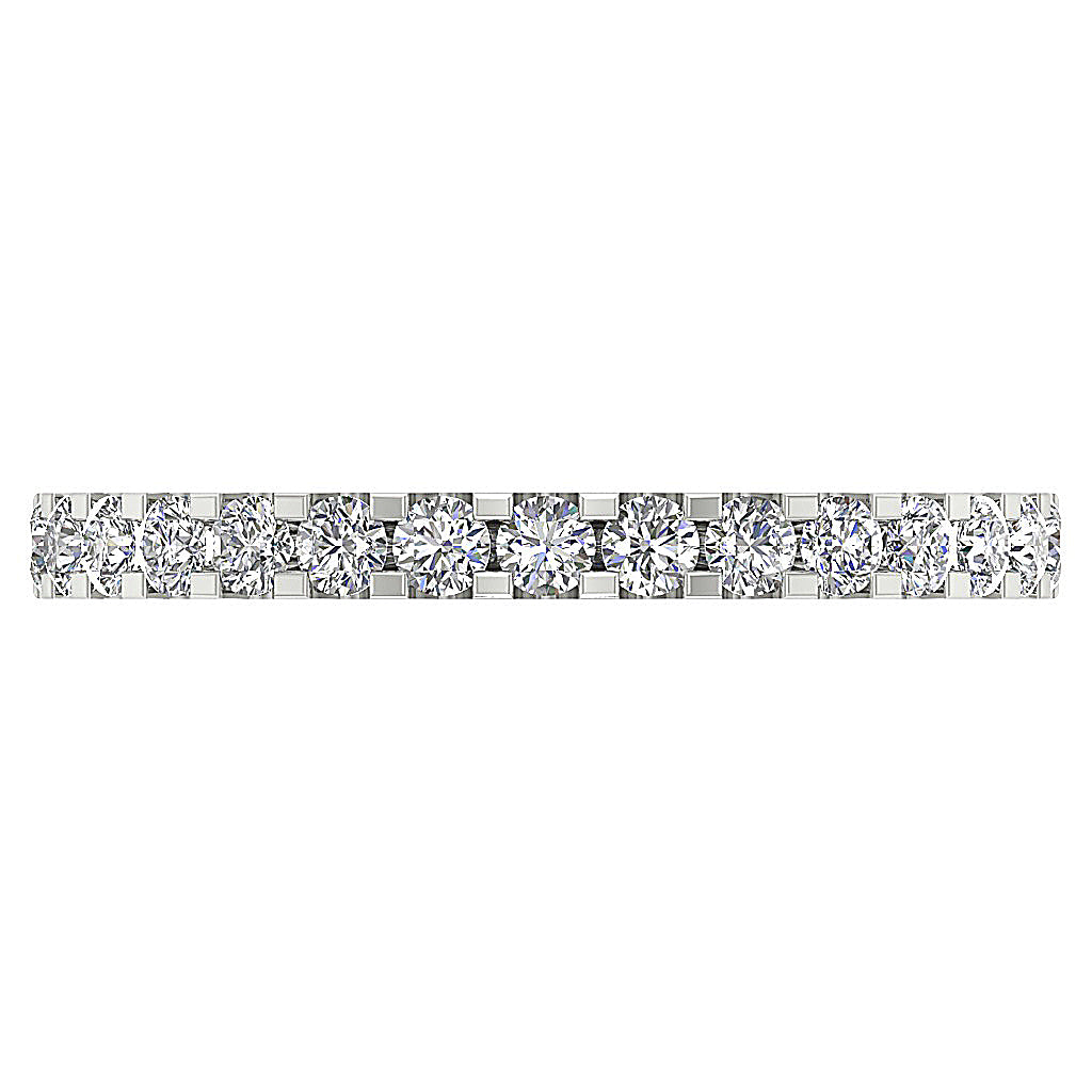 The Aziel Prong Set Brilliant Diamond 14K Gold Eternity Ring