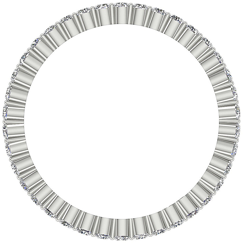The Spencer Stackable Full Eternity Round Cut Diamond Gold Ring