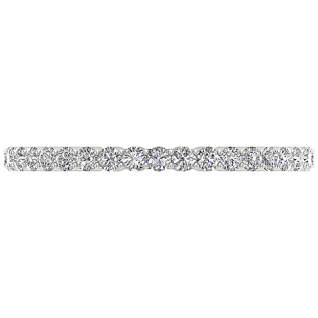 The Spencer Stackable Full Eternity Round Cut Diamond Gold Ring