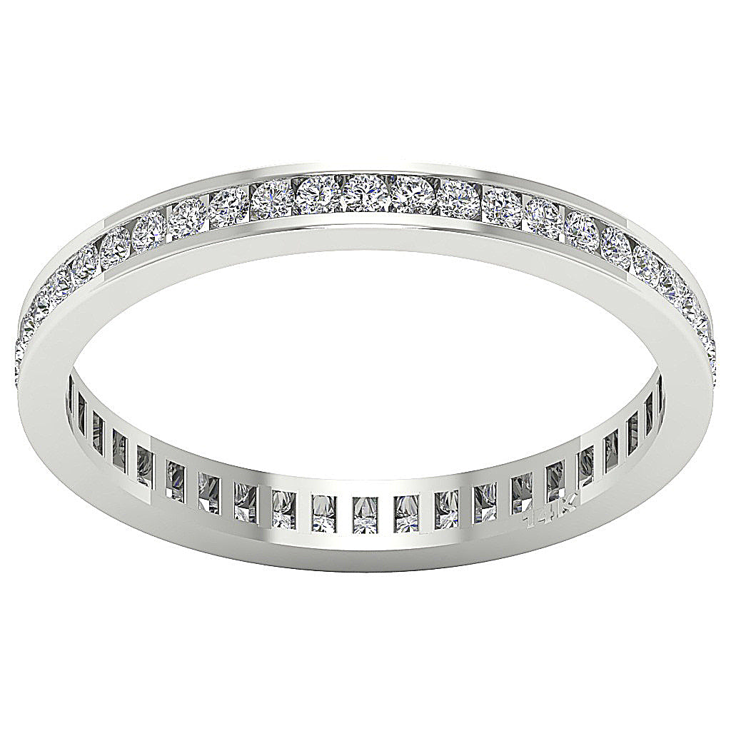The Cody Natural Diamond White Gold Full Eternity Wedding Ring