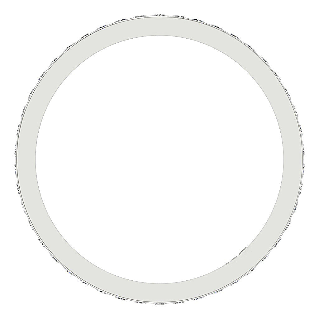 The Cody Natural Diamond White Gold Full Eternity Wedding Ring