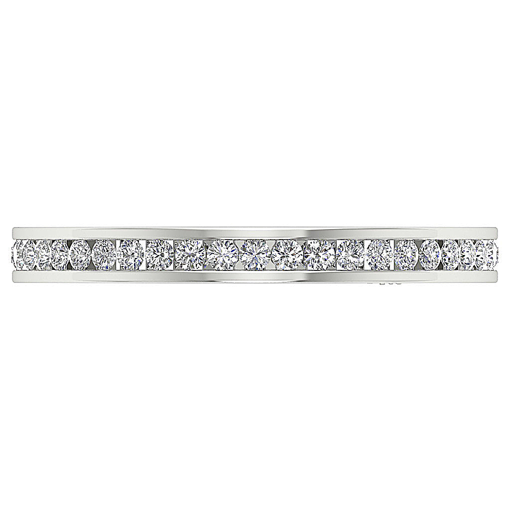 The Cody Natural Diamond White Gold Full Eternity Wedding Ring