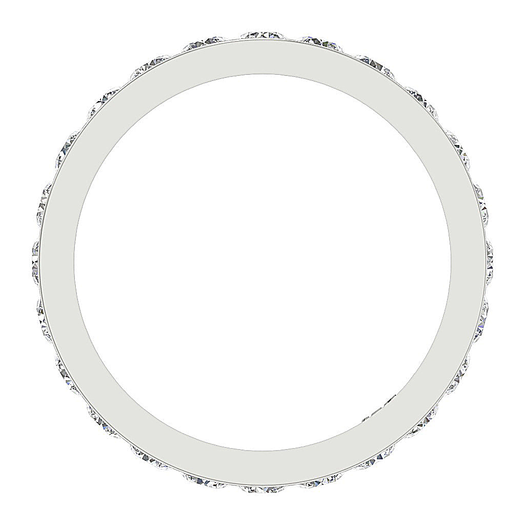 The Prince Beautiful Eternity Wedding Ring Channel Set Round Cut Diamond Gold