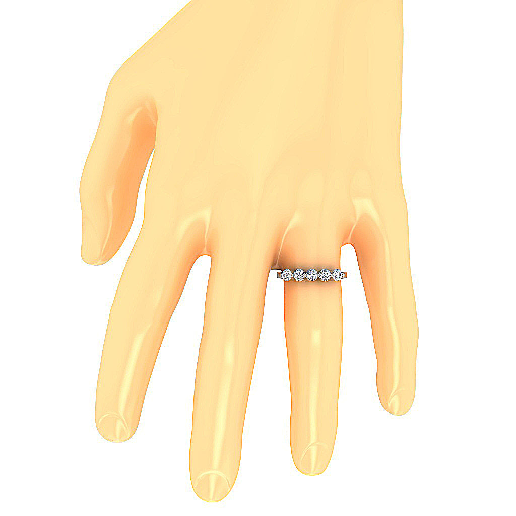 The Jamir Natural Diamond Simply Stunning Five Stone Engagement Ring