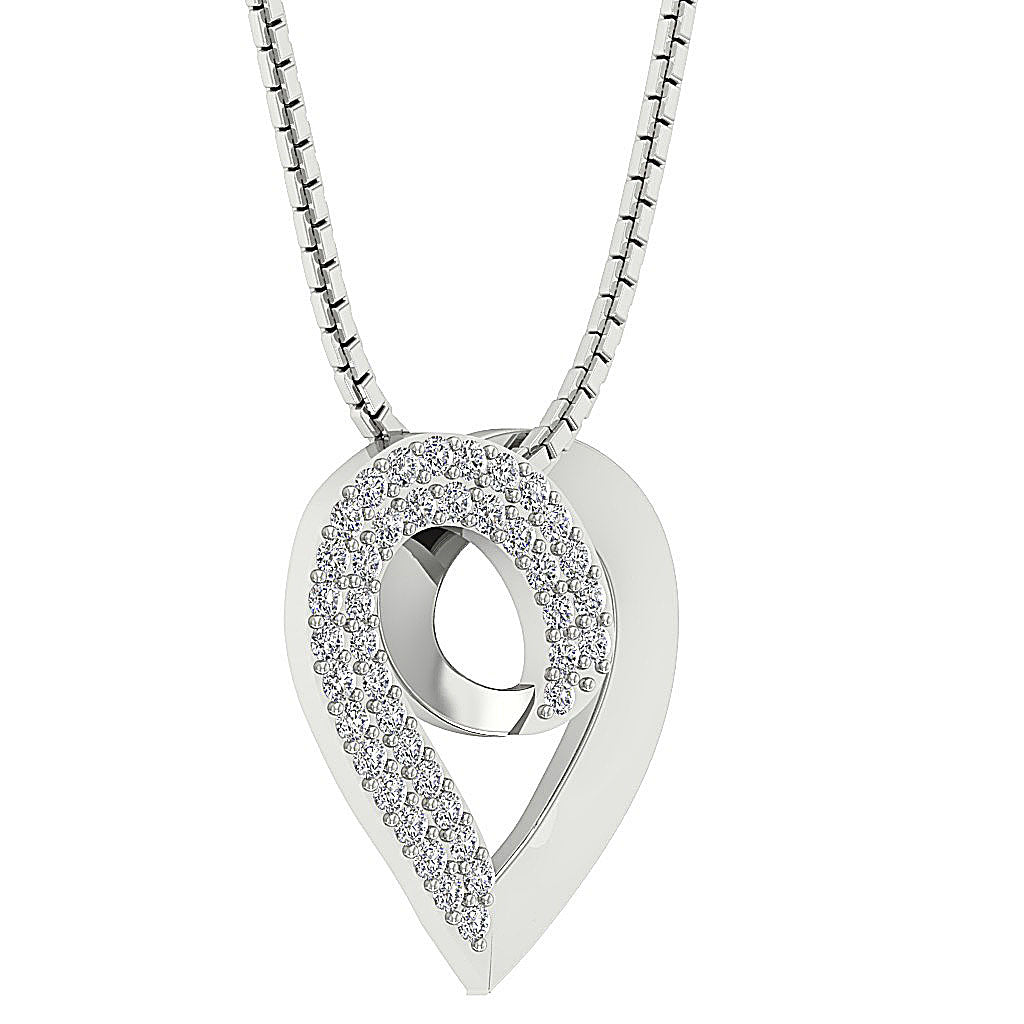 The Zander Diamond Accented Gold Heart Pendant