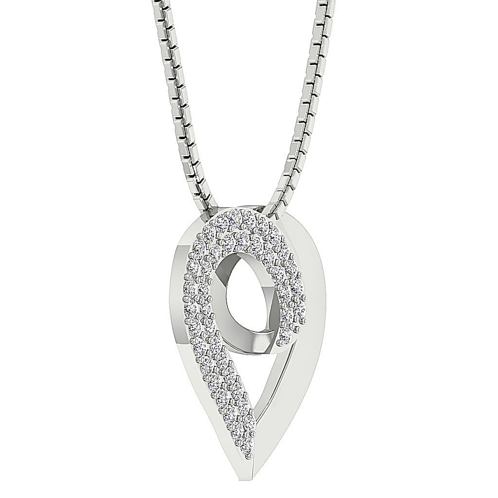 The Zander Diamond Accented Gold Heart Pendant