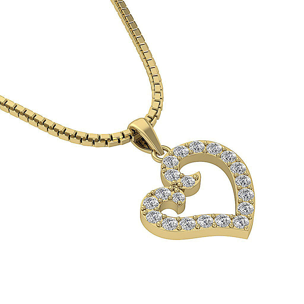 The Jaden Natural Diamond Eternal Love Heart Pendant