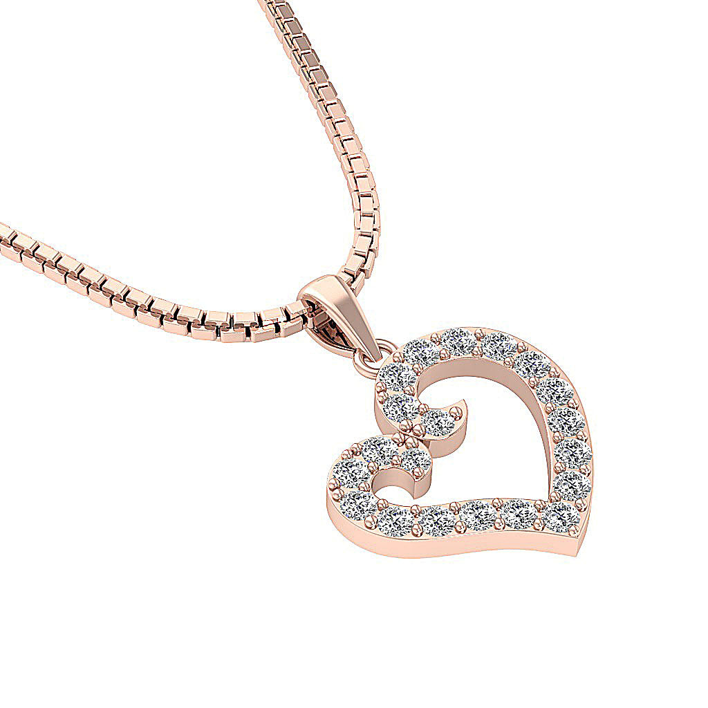 The Jaden Natural Diamond Eternal Love Heart Pendant