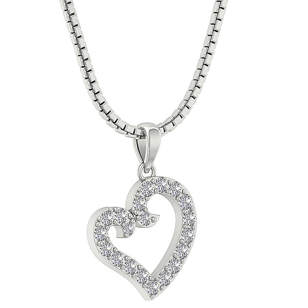The Jaden Natural Diamond Eternal Love Heart Pendant