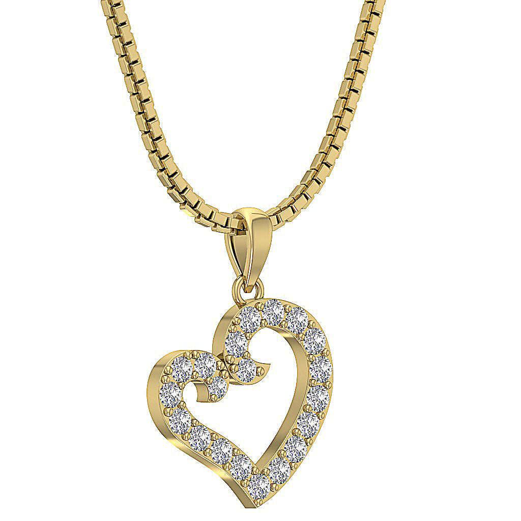The Jaden Natural Diamond Eternal Love Heart Pendant