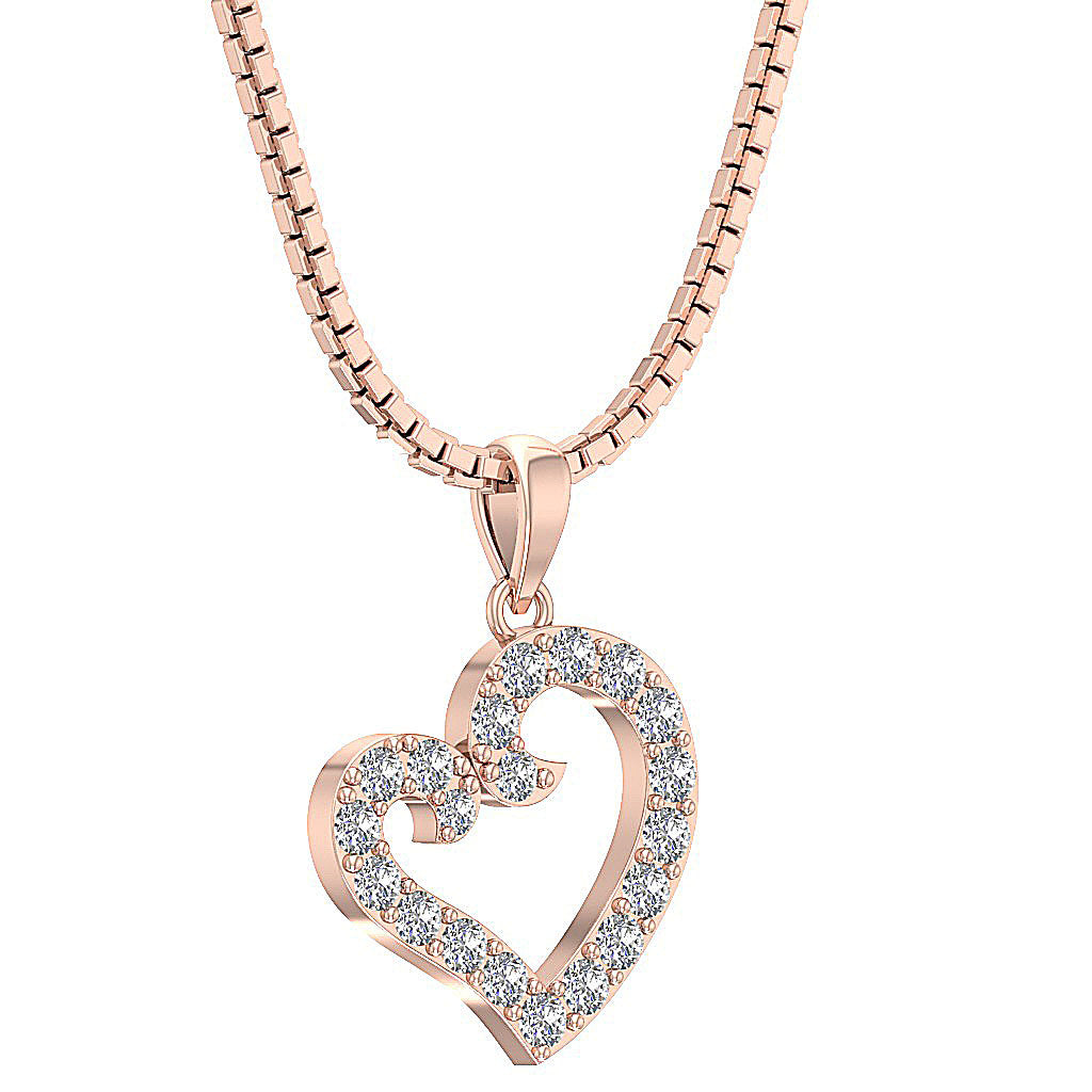 The Jaden Natural Diamond Eternal Love Heart Pendant