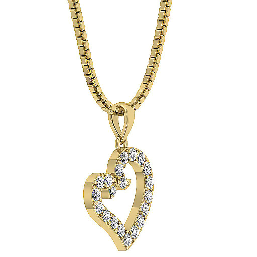 The Jaden Natural Diamond Eternal Love Heart Pendant