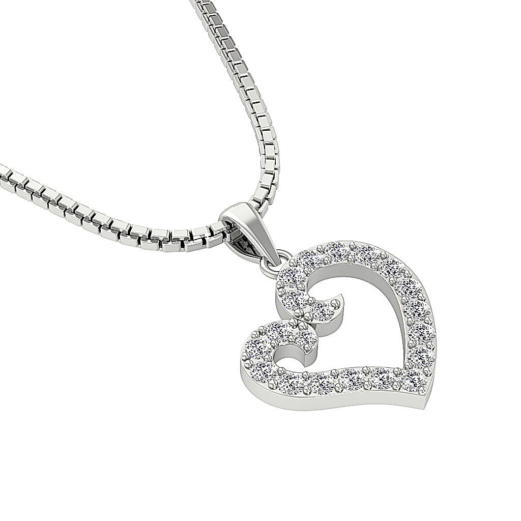 The Jaden Natural Diamond Eternal Love Heart Pendant