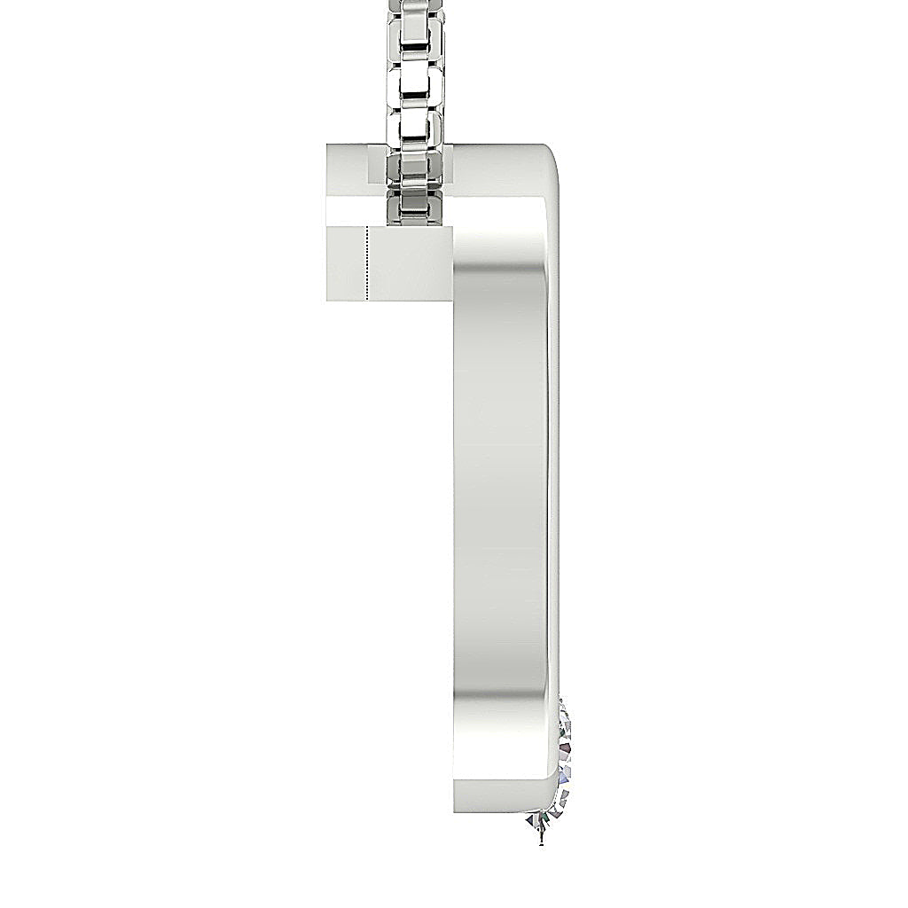 The Leonel Solitaire Diamond Unique Heart Pendant