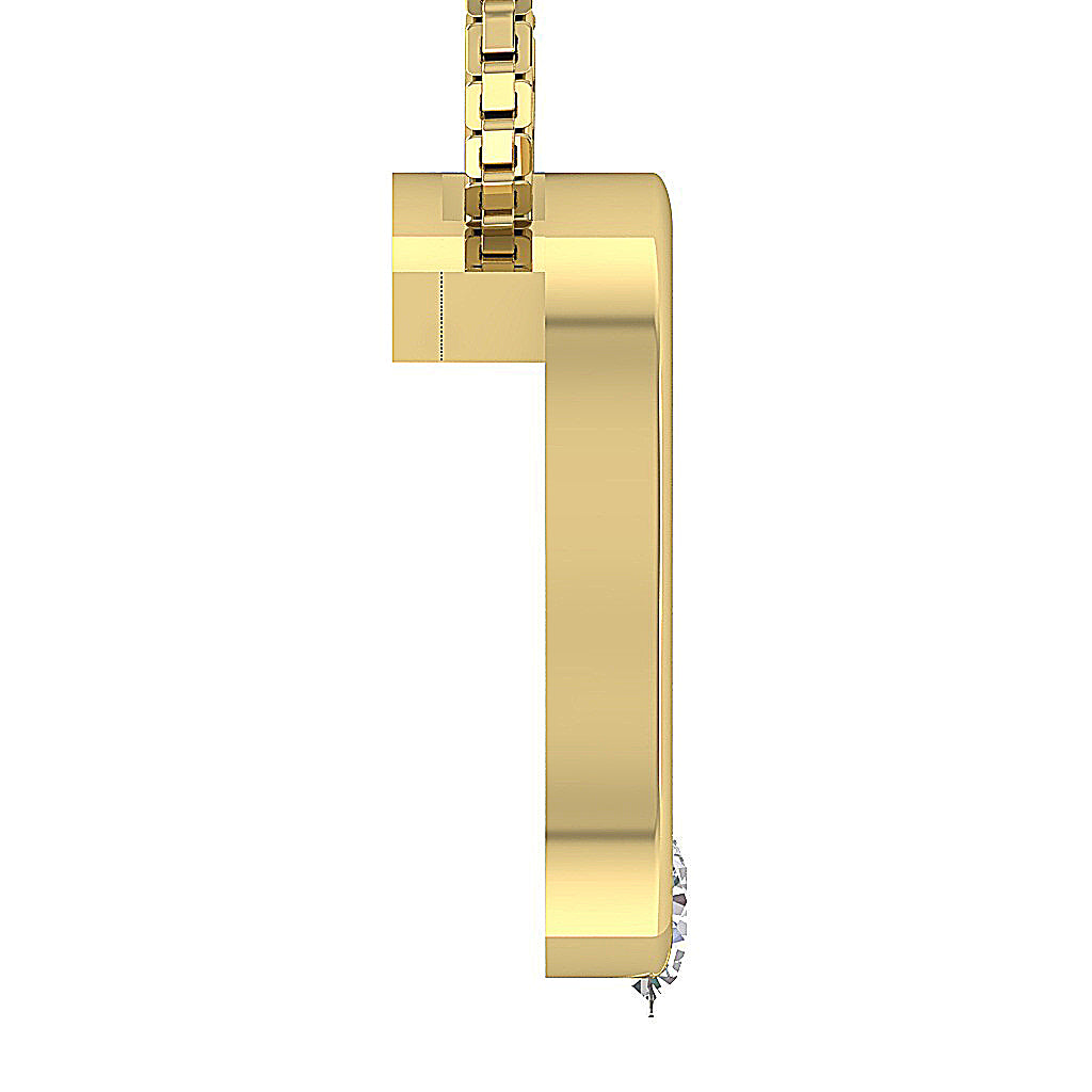 The Leonel Solitaire Diamond Unique Heart Pendant
