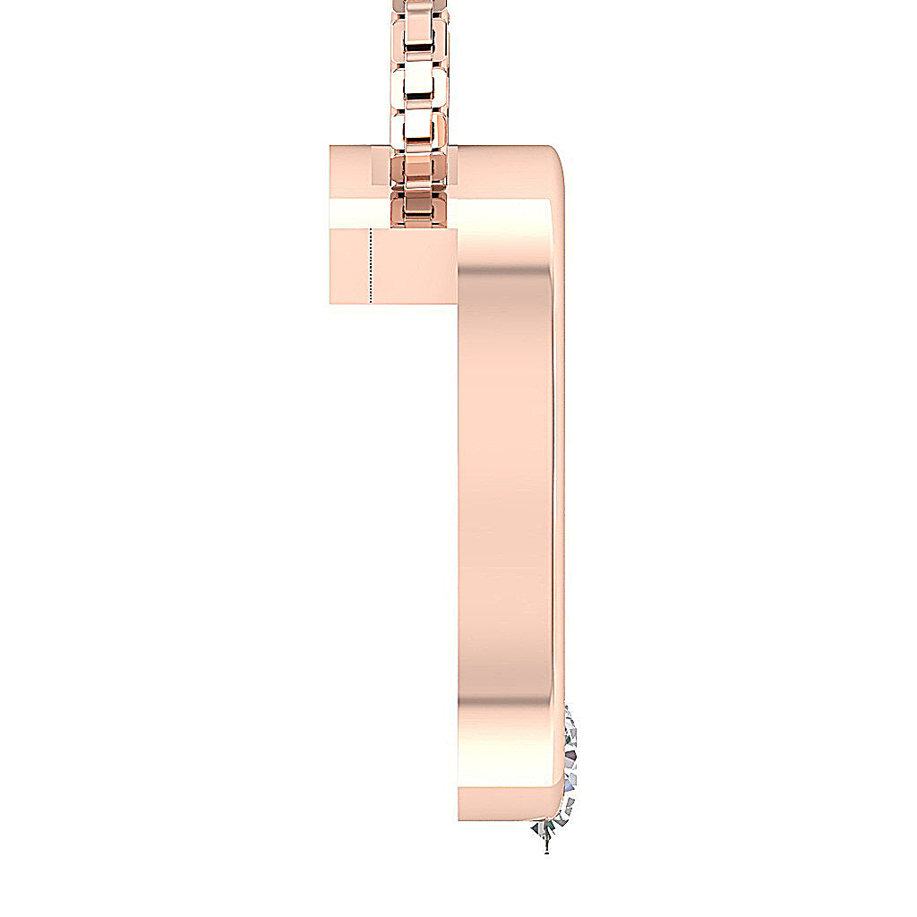 The Leonel Solitaire Diamond Unique Heart Pendant