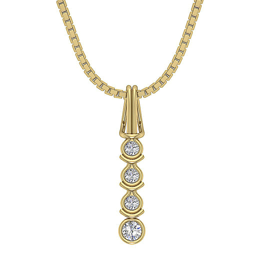 The Gunner Natural Diamond Designer Journey Pendant