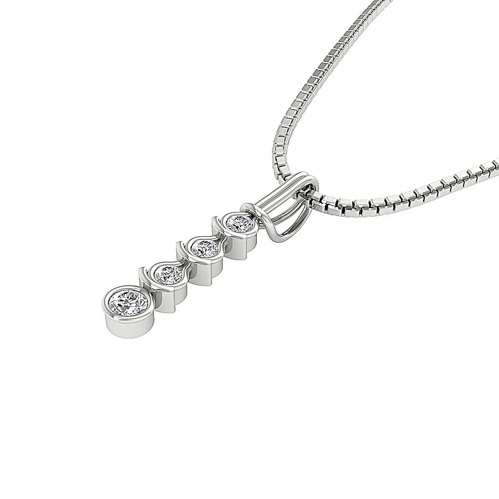 The Gunner Natural Diamond Designer Journey Pendant