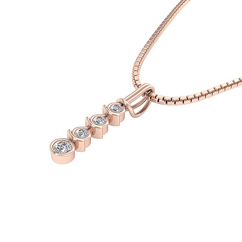 The Gunner Natural Diamond Designer Journey Pendant