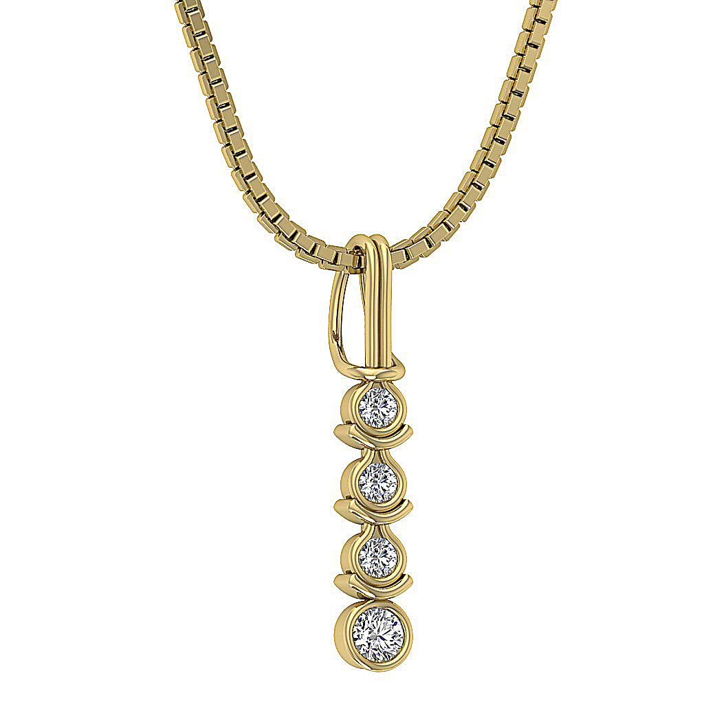 The Gunner Natural Diamond Designer Journey Pendant