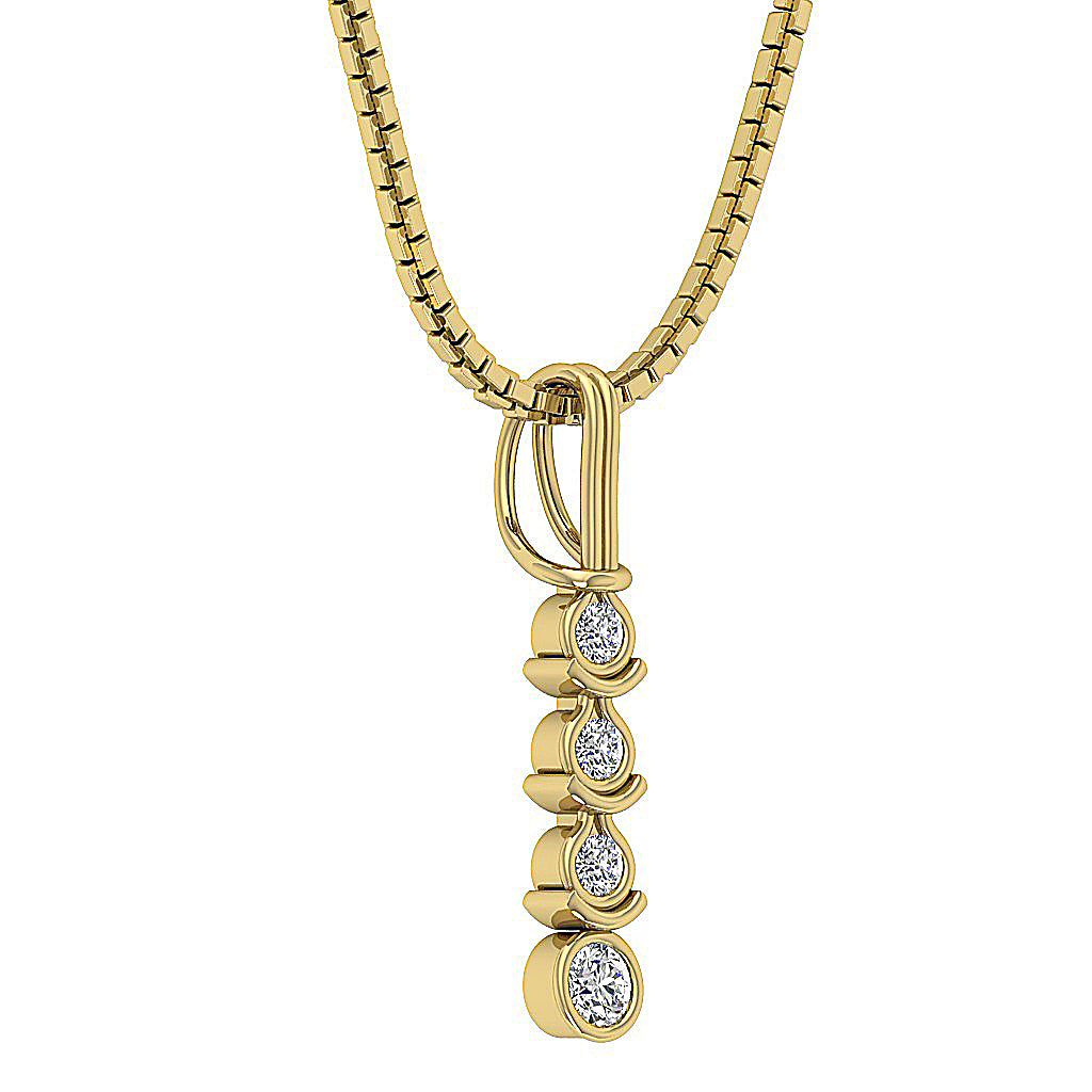 The Gunner Natural Diamond Designer Journey Pendant