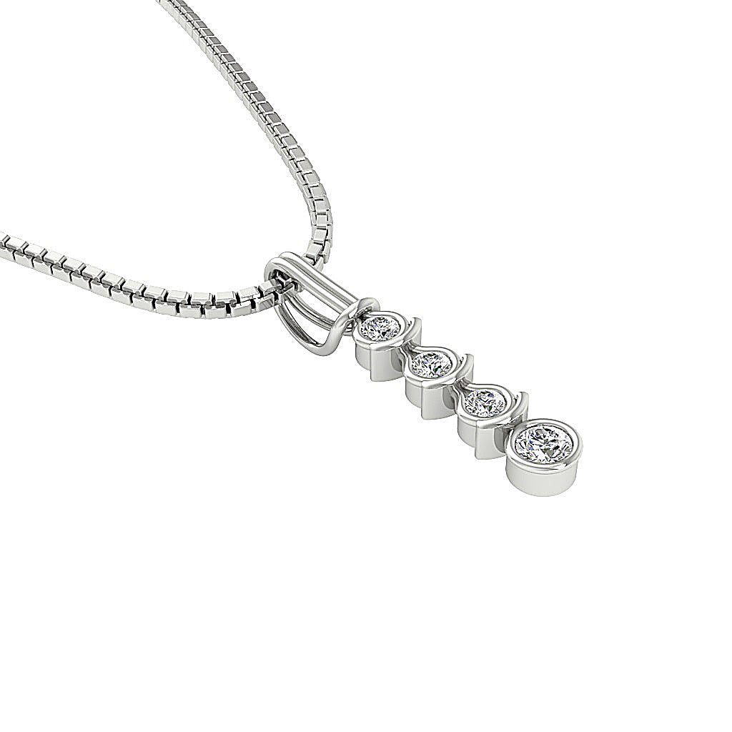 The Gunner Natural Diamond Designer Journey Pendant