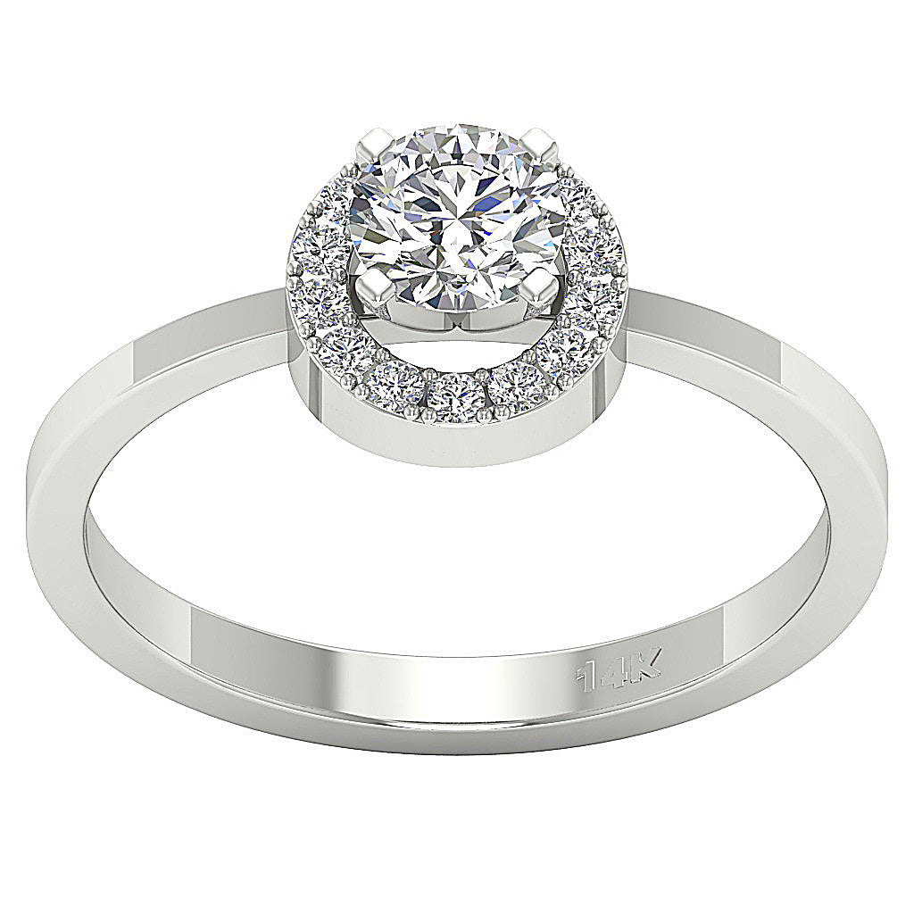 The Briana Simply Stunning Round Diamond 14k Solid Yellow Gold Solitaire Anniversary Ring