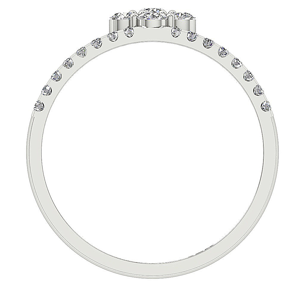 The Lance 14k Gold Round Diamond Fancy Solitaire Engagement Ring For Her