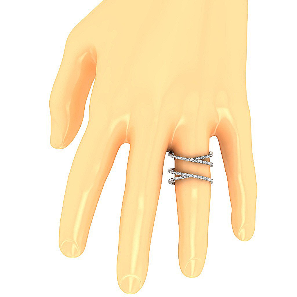 I1 G 0.60 Ct Engagement Ring Natural Diamond Cut Prong Set 14k Rose Gold 9.20 MM