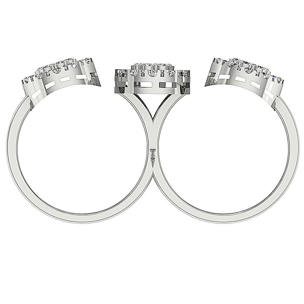 Round Diamond Anniversary Ring I1 G 2.50 Ct Prong Set 14k White Yellow Rose Gold 10.90 MM