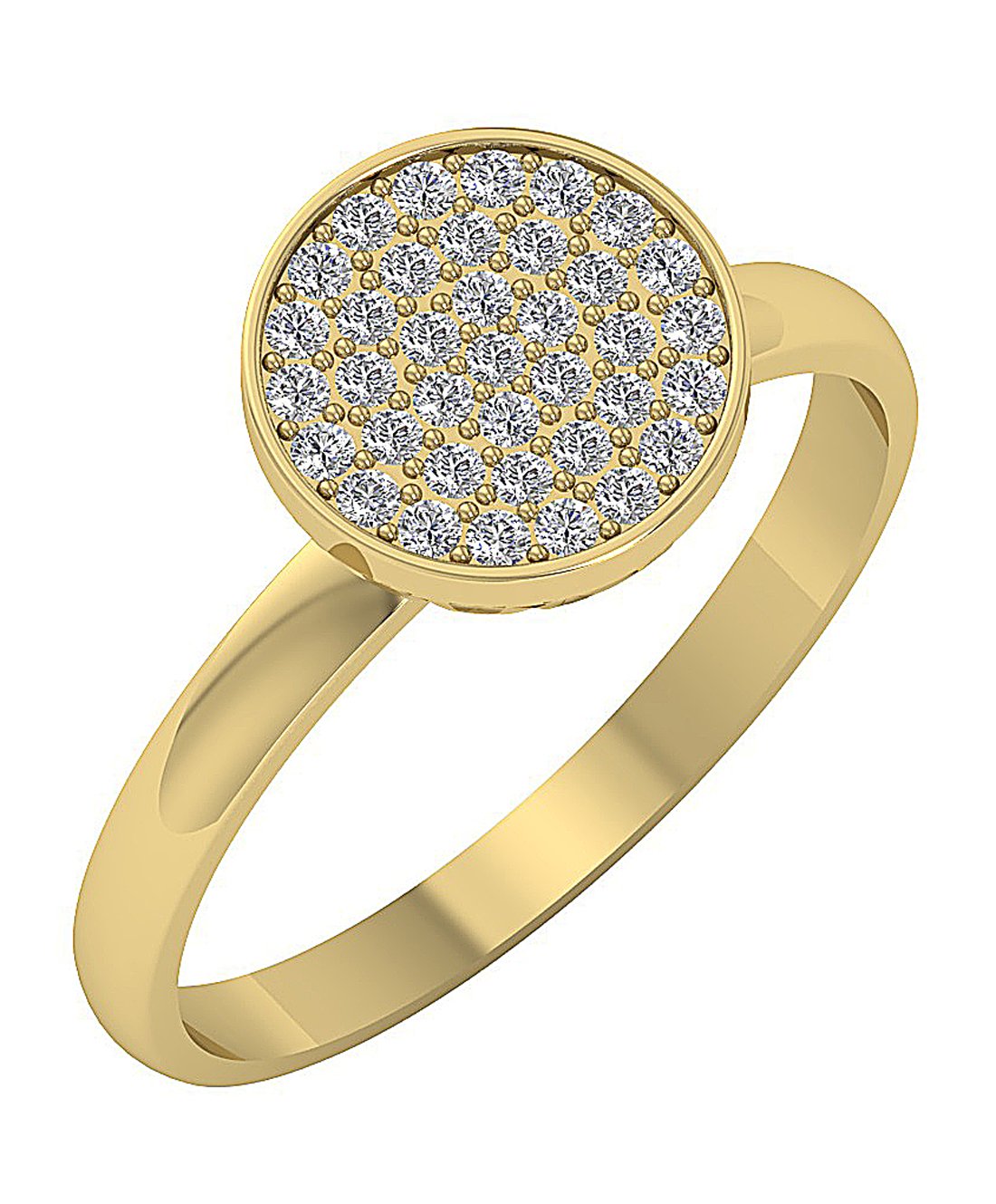 SI1 G 0.35 Ct 14k White Gold Designer Wedding Ring Genuine Diamond Prong Set 9.85 MM