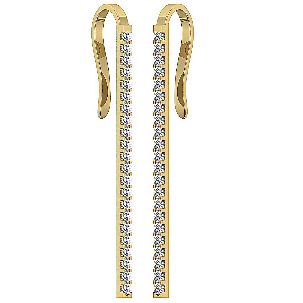 Designer14kSolidGoldEarring