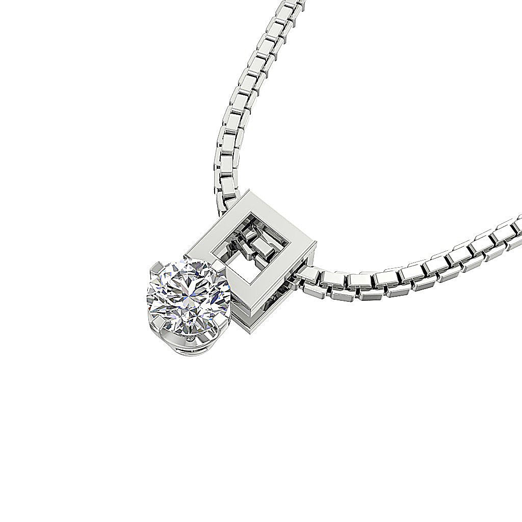 Unique Solitaire Pendants 14k/18k Gold Natural Diamond SI1/I1 G 0.30 Ct