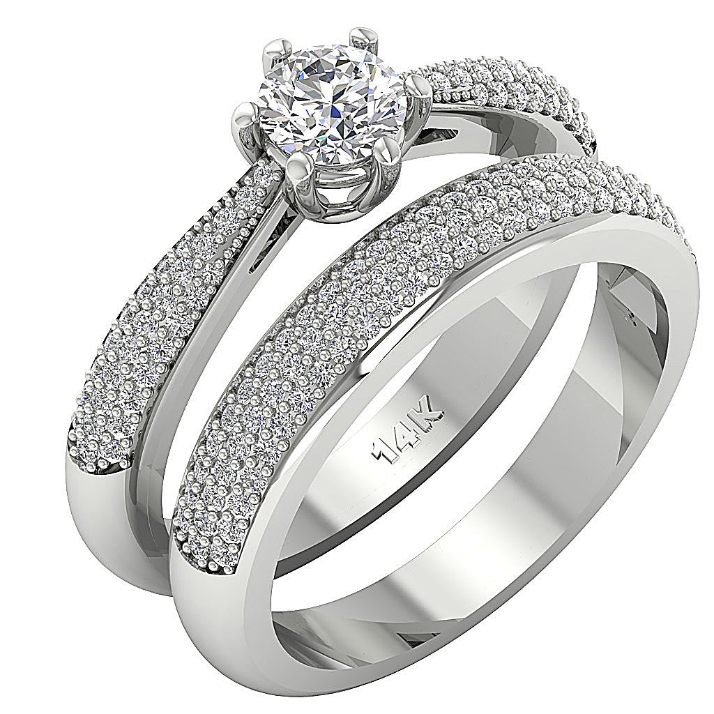 DesignerBridalAnniversaryRingSet