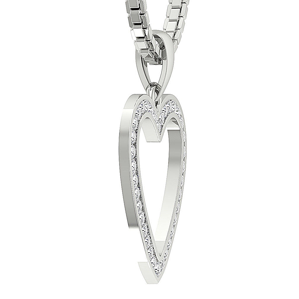 DesignerChannelSet14kSolidGoldPendant