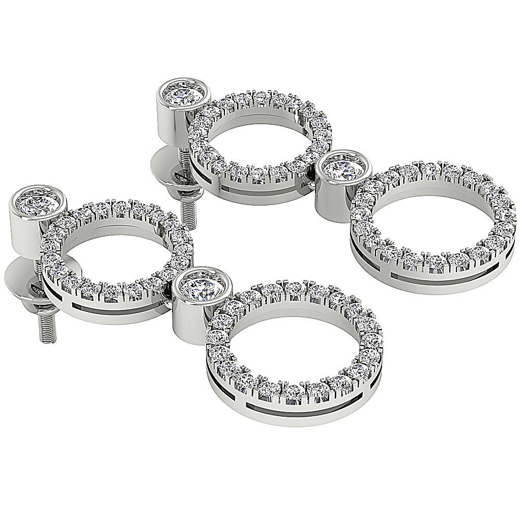 DesignerDangle14kSolidGoldEarringSet