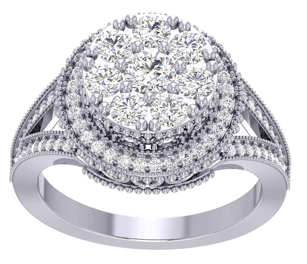 Diamond For Good Solitaire Diamond Engagement Ring I1 G 1.60 Carat 14K Rose Gold