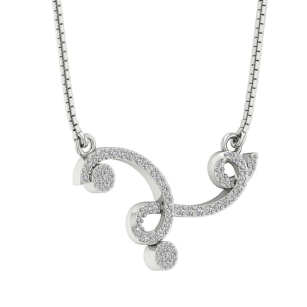 14k/18k Solid Gold Round Diamond I1/SI1 G 0.50 Carat Designer Fashion Pendants