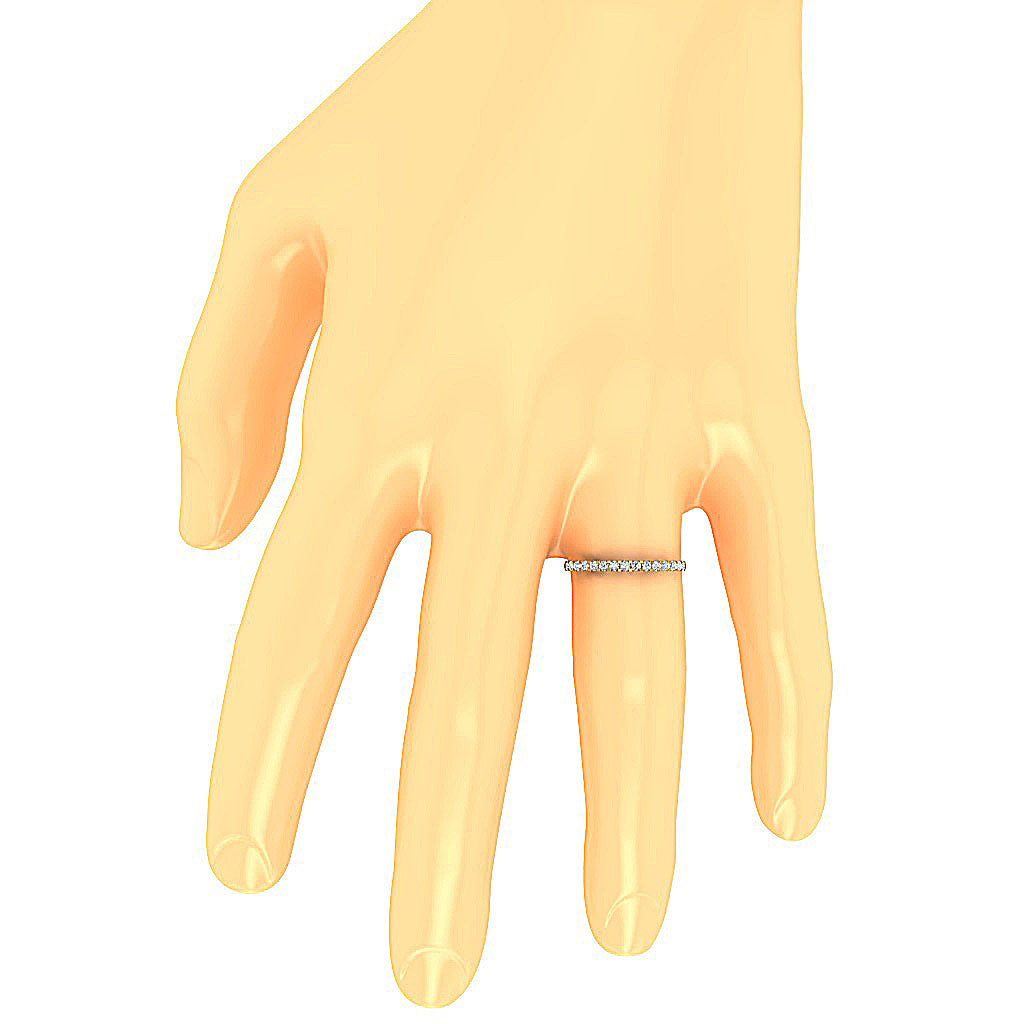 Wedding Ring I1 G 0.40 Ct Prong Set 14K White Yellow Rose Gold