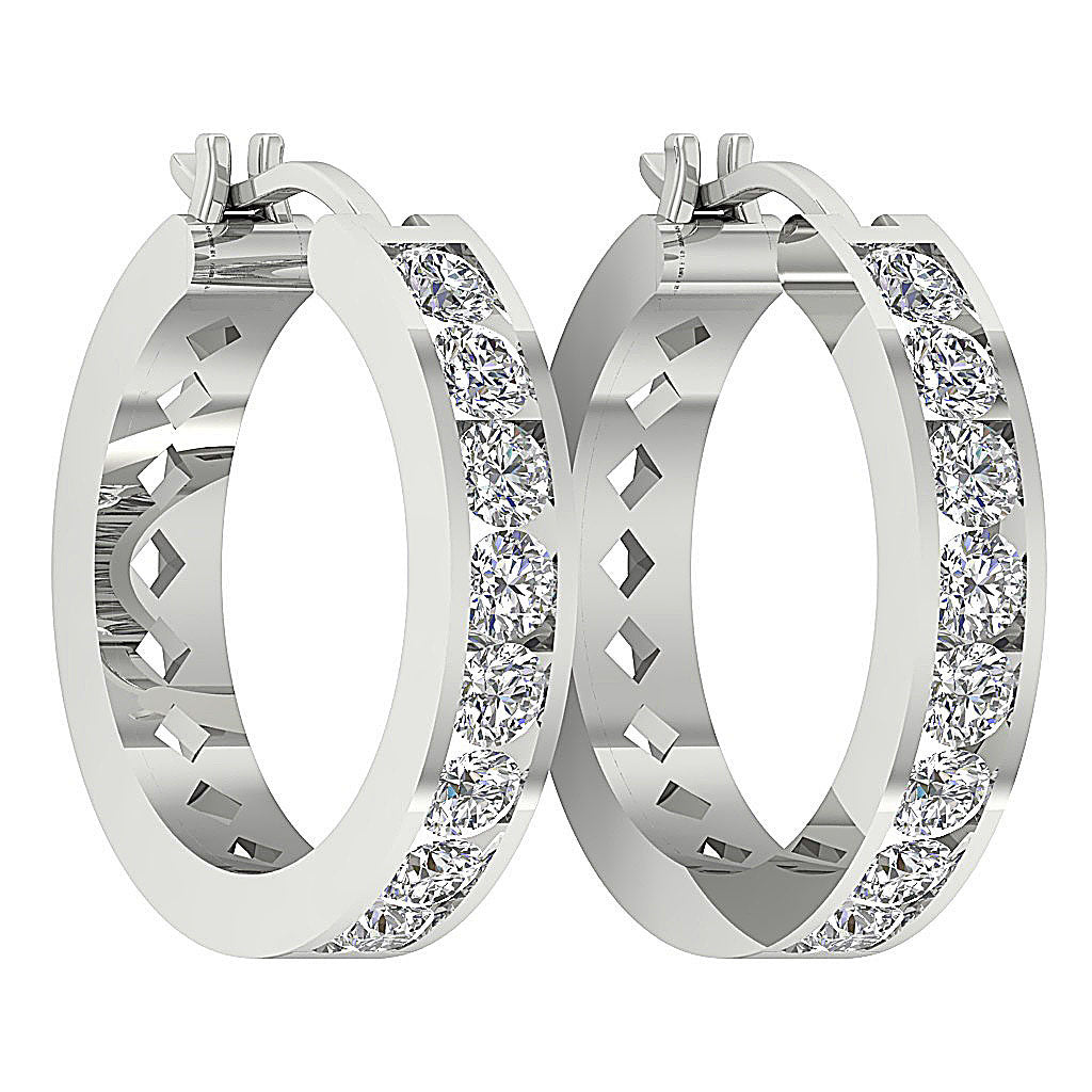 DesignerGenuineCutDiamondClosureEarring
