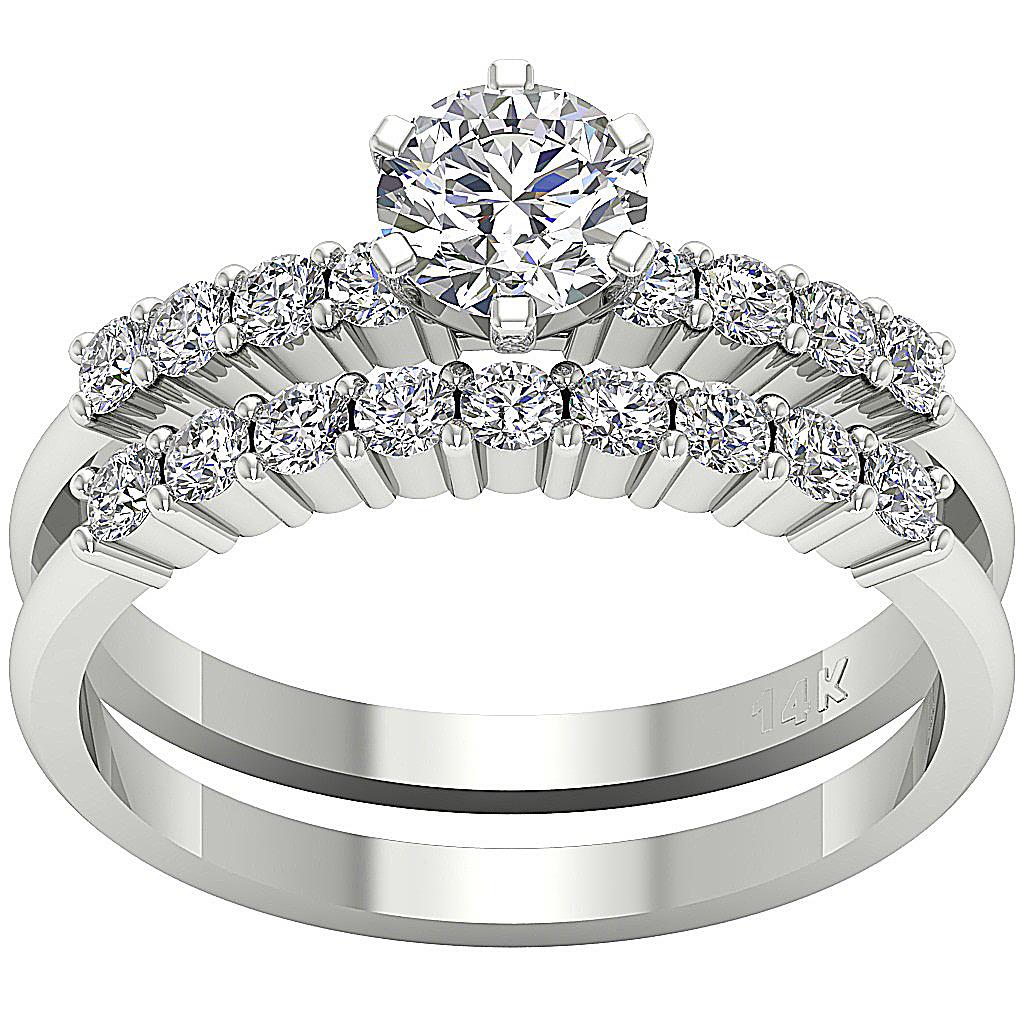 DesignerHalo14kWhiteGoldAnniversaryRing